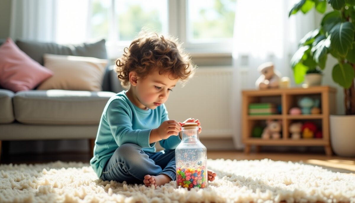 Bouteille sensorielle : un compagnon ludique pour calmer l’anxiété chez les enfants