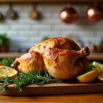 Poulet rôti au four : les secrets pour une peau croustillante et une viande tendre et savoureuse