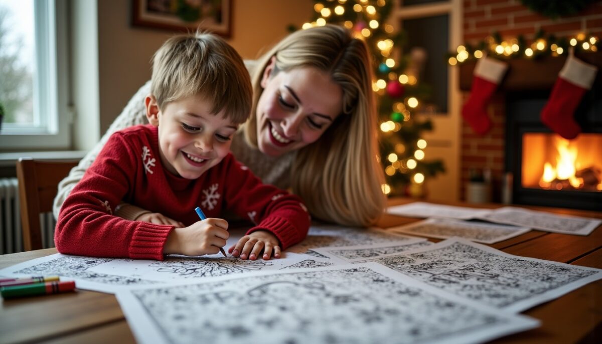Coloriages de Noël à imprimer gratuitement au format A4 : des idées festives pour petits et grands